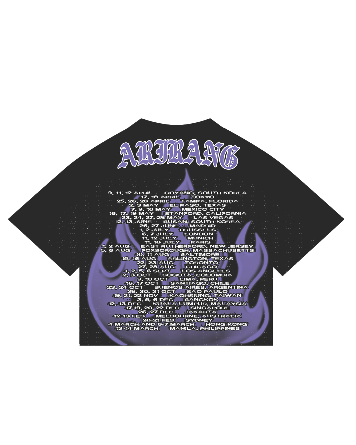 (PREORDER) BTS ARIRANG TOUR FOOTBALL JERSEY