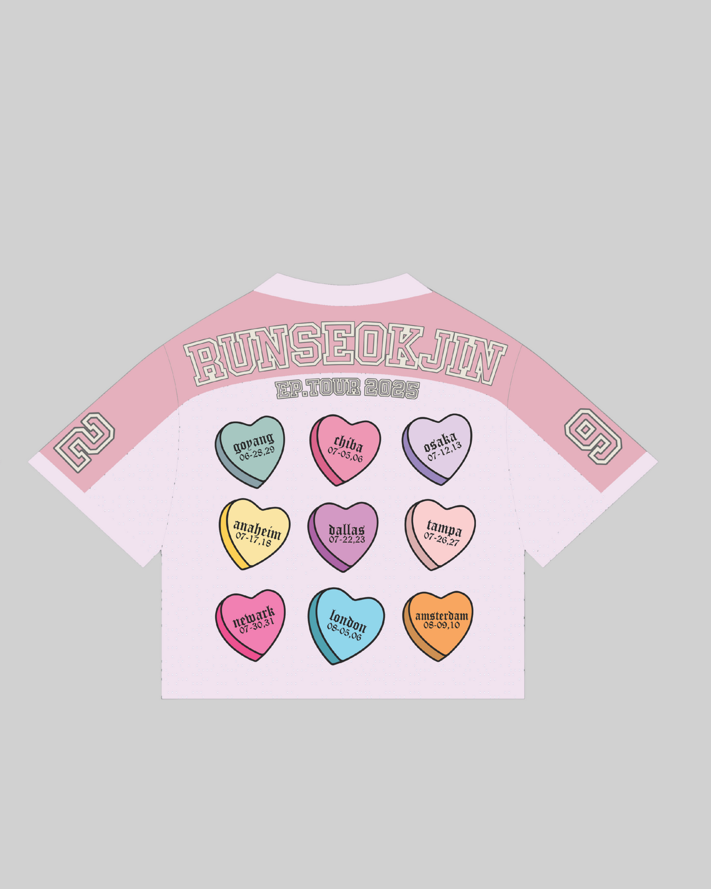JIN WORLD TOUR FOOTBALL JERSEY [PREORDER]