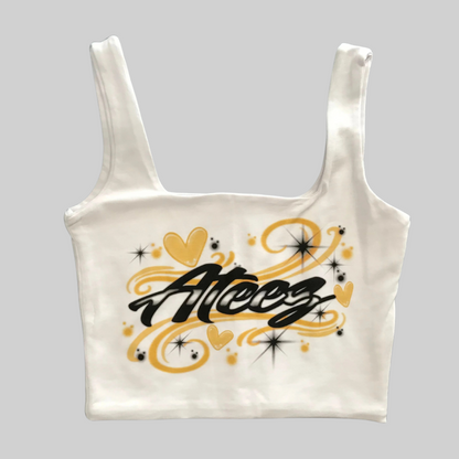 ATEEZ GRAFFITI CROP TOP