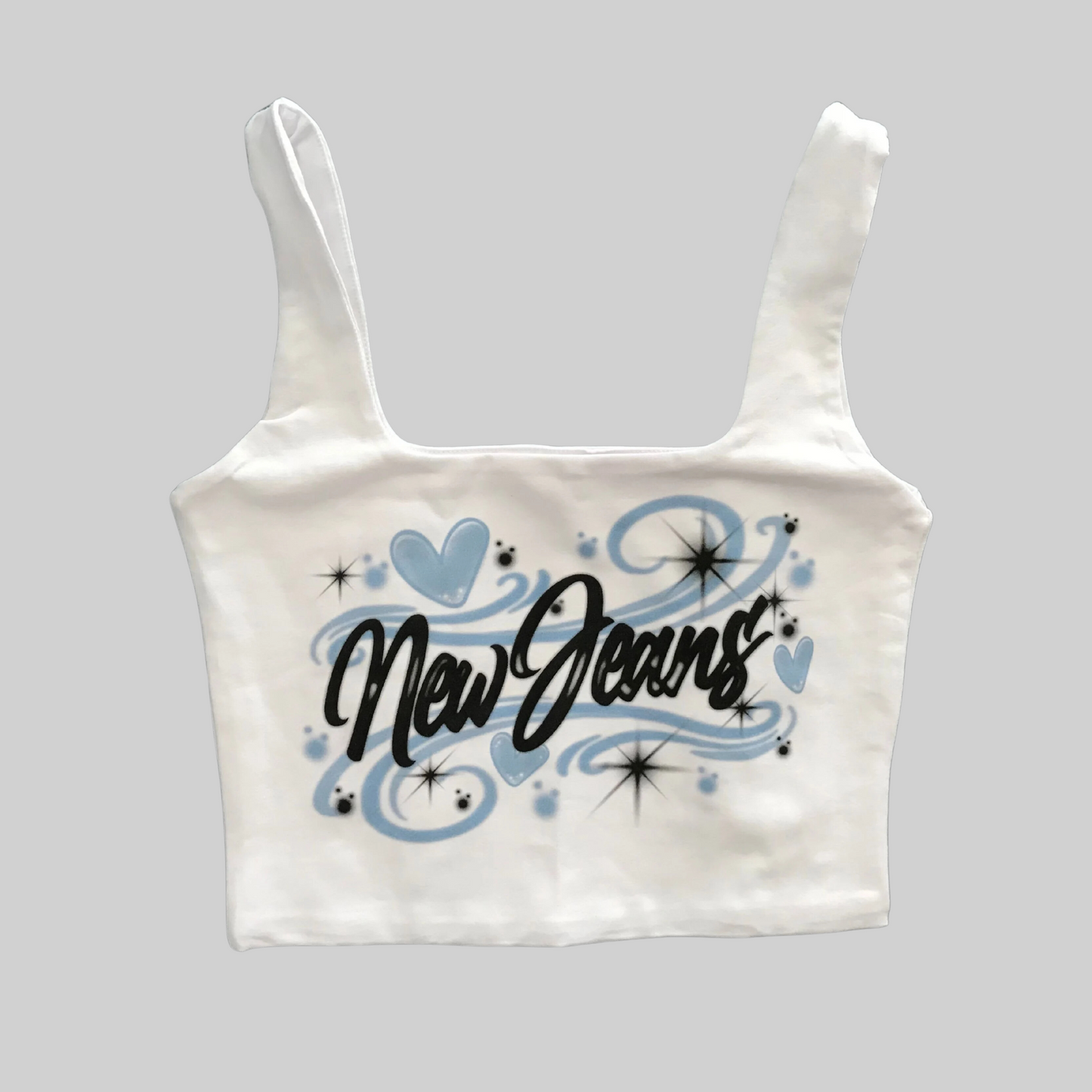 NEWJEANS GRAFFITI CROP TOP