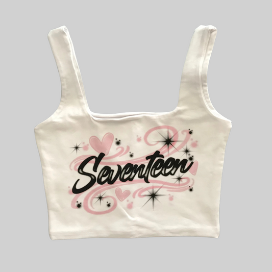 SEVENTEEN GRAFFITI CROP TOP