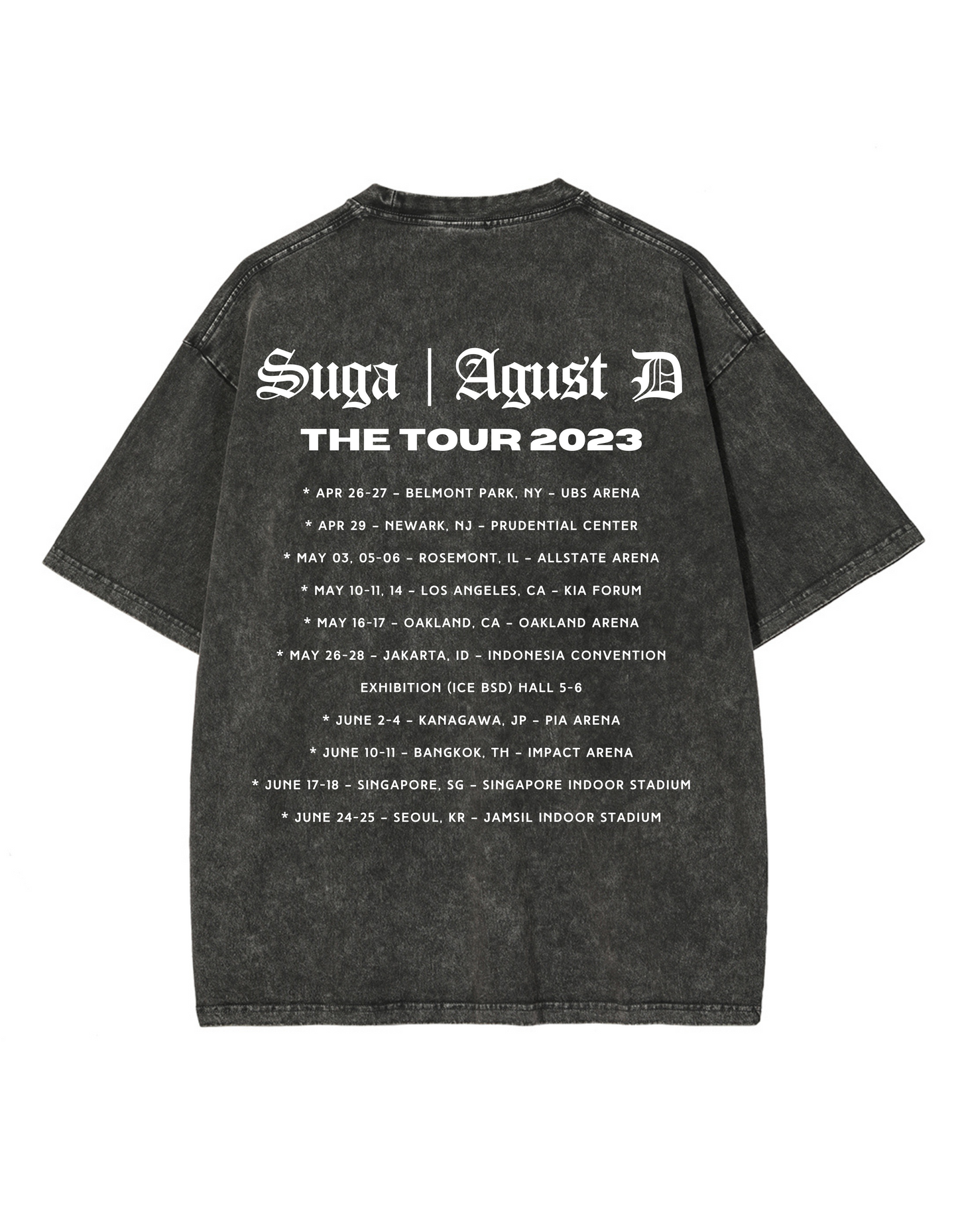 SUGA | AGUST D Tour T-Shirt - Grey